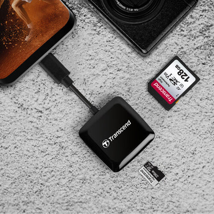 Transcend RDC3 Lector de Tarjetas SDXC y microSDXC USB 3.2 Gen 1 5 Gb/s