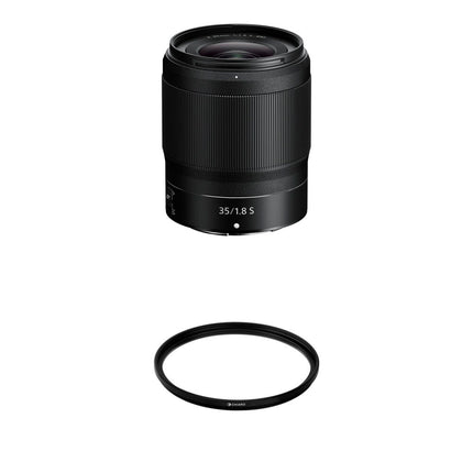 Nikon NIKKOR Z 35mm f/1.8 S Lente con filtro UV de 62mm kit