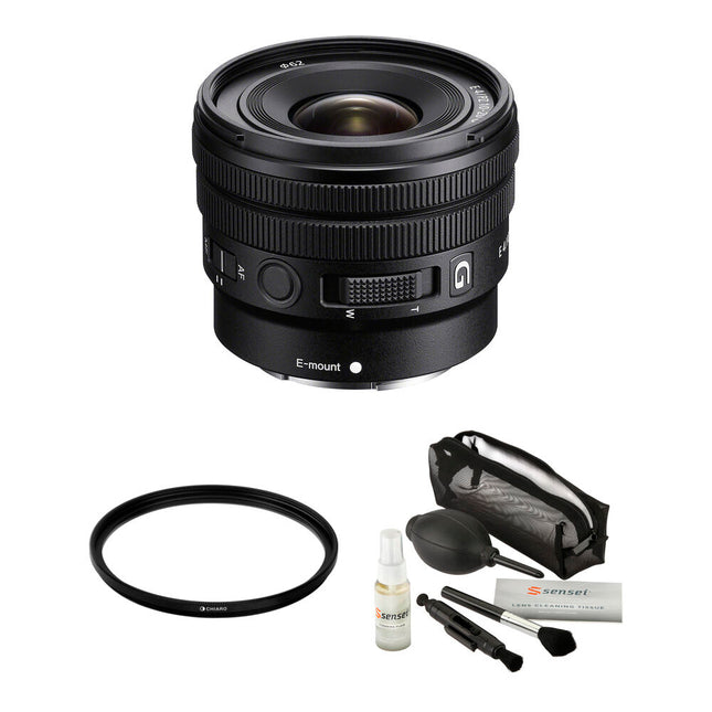 Sony E 10-20mm f4 PZ G Lente Gran Angular APS-C Kit con Filtro UV 62mm