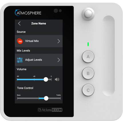 AtlasIED C-T4 Controlador de Pared Atmosphere Pantalla Táctil 4.3" Blanco