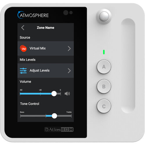 AtlasIED C-T4 Controlador de Pared Atmosphere Pantalla Táctil 4.3" Blanco