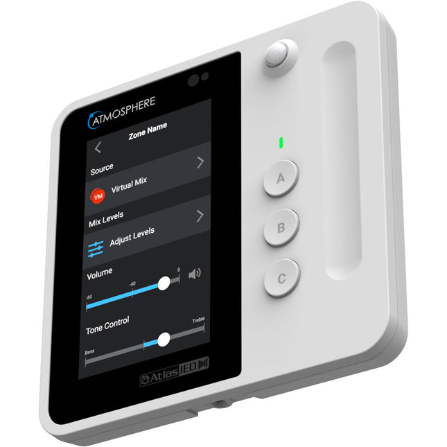 AtlasIED C-T4 Controlador de Pared Atmosphere Pantalla Táctil 4.3" Blanco