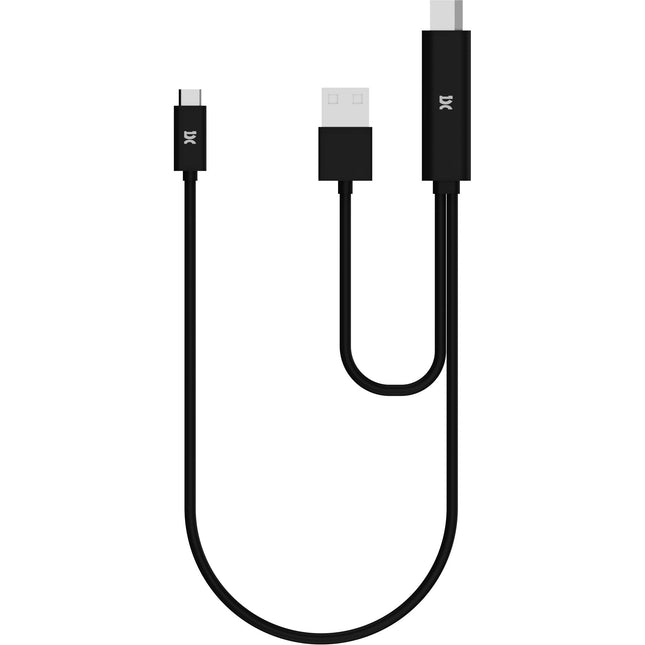 Cable HDMI a USB-C para monitor espressoDisplay 3 pies con extensión USB-A para energía