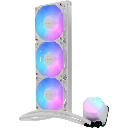 Cooler Master Elite Liquid 360 ARGB Refrigeración Líquida CPU 360mm 3 Ventiladores 120mm Blanca