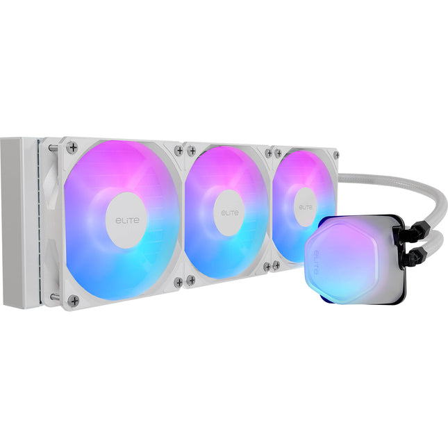 Cooler Master Elite Liquid 360 ARGB Refrigeración Líquida CPU 360mm 3 Ventiladores 120mm Blanca