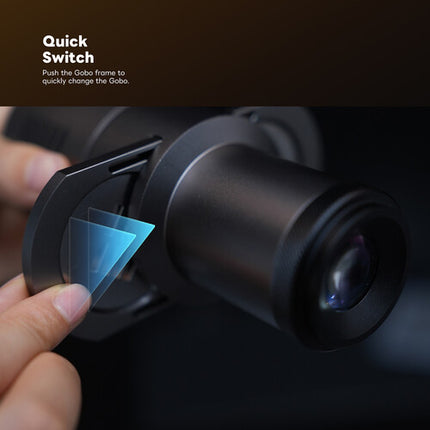 DigitalFoto Solution Mini Snoot Proyector con Montura Aputure Storm 80C 35° y Anillo Ajustable
