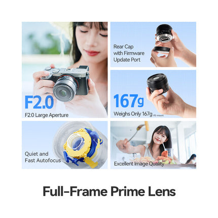 TTArtisan AF 40mm f2 Lente para Nikon Z F2 a F16 Distancia mínima 15.7"