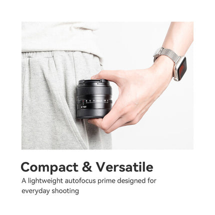 TTArtisan AF 40mm f2 Lente para Nikon Z F2 a F16 Distancia mínima 15.7"