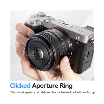 TTArtisan AF 40mm f2 Lente para Nikon Z F2 a F16 Distancia mínima 15.7"