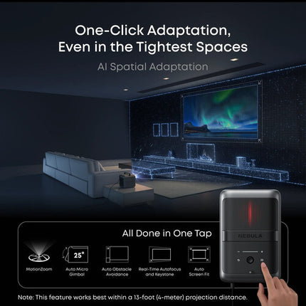 NEBULA BY ANKER X1 Proyector portátil UHD 4K 3500 lúmenes triple láser