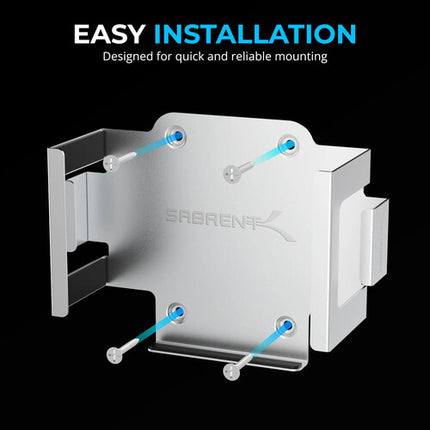 Sabrent Soporte Flexible de Escritorio y Pared para Mac mini 2024 Plata Fácil Montaje