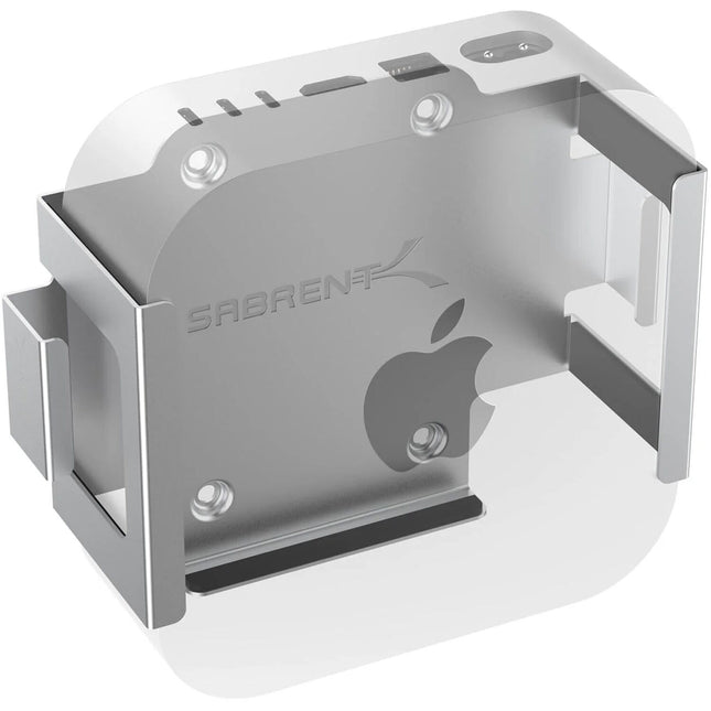 Sabrent Soporte Flexible de Escritorio y Pared para Mac mini 2024 Plata Fácil Montaje