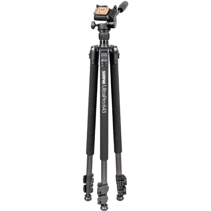 Sunpak UltraPRO 643 Trípode de Fibra de Carbono 64 Pulgadas 21 lb con Cabezal 3 Vías