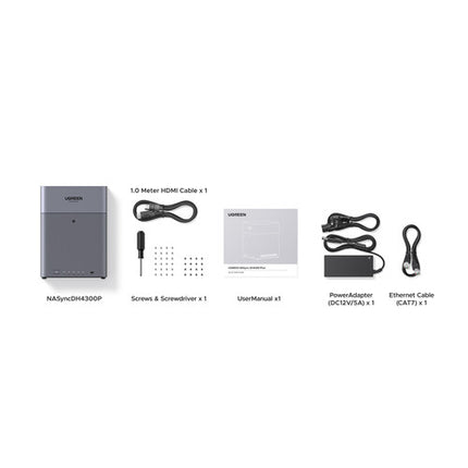 UGREEN DH4300 Plus NAS 4 Bahías SATA III 8GB RAM 32GB eMMC