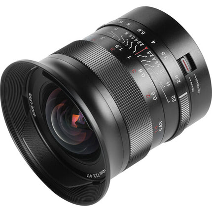7Artisans 14mm f/2.8 Lente angular rápida Full-Frame con enfoque manual y parasol