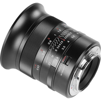 7Artisans 14mm f/2.8 Lente angular rápida Full-Frame con enfoque manual y parasol
