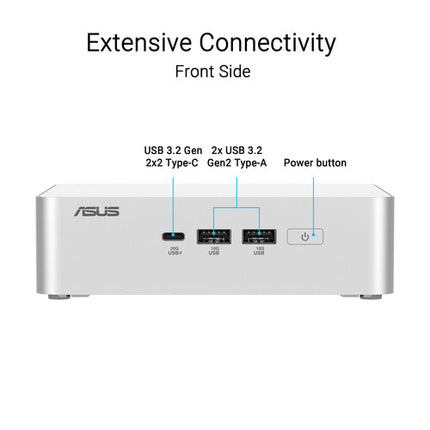 ASUS NUC 15 Pro+ Barebone Kit PC Mini 2 GHz 16 Núcleos Wi-Fi 7 Bluetooth 5.4