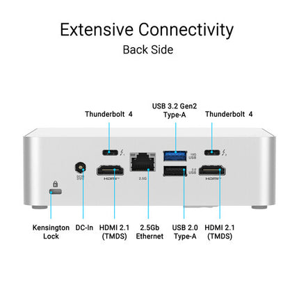 ASUS NUC 15 Pro+ Barebone Kit PC Mini 2 GHz 16 Núcleos Wi-Fi 7 Bluetooth 5.4