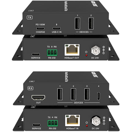 DVDO Extensor USB-C a HDMI sobre HDBaseT 230' con USB 18 Gb/s 4K60