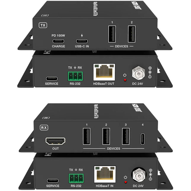 DVDO Extensor USB-C a HDMI sobre HDBaseT 230' con USB 18 Gb/s 4K60