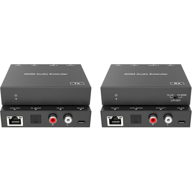 DVDO Audio Extensor sobre Ethernet 990' con Conversor Digital a Analógico y PoC Bidireccional
