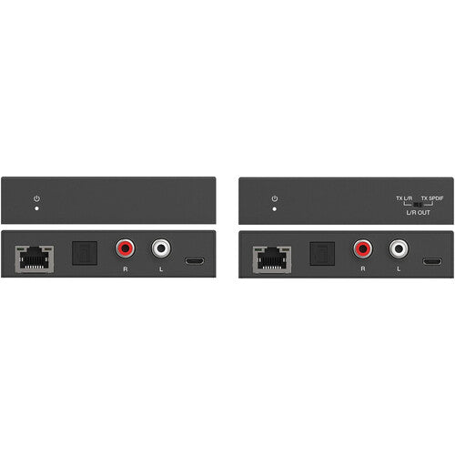 DVDO Audio Extensor sobre Ethernet 990' con Conversor Digital a Analógico y PoC Bidireccional