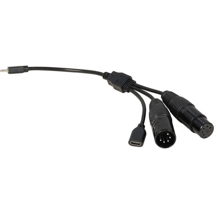 Nanlite Cable USB-C a DMX para PavoBulb PavoTube y PavoTube II 10 pulgadas 5 pines