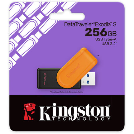 Kingston DataTraveler Exodia S USB Flash Drive 256GB USB 3.2 Gen 1 USB-A