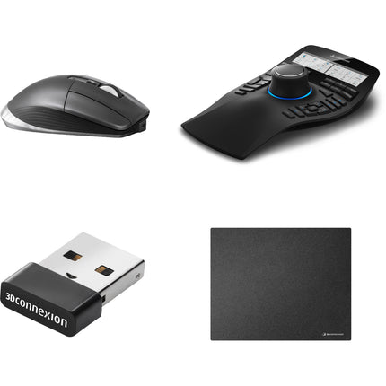 3Dconnexion SpaceMouse Enterprise Kit Ratón CadMouse Pro Wireless Pad Proveedor USB-C