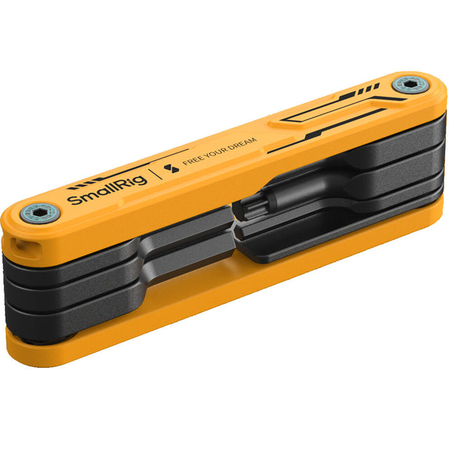 SmallRig Foldable Multi-Tool Kit Bumblebee Edition Set de herramientas plegables con 7 destornilladores acero inoxidable y mango de aluminio