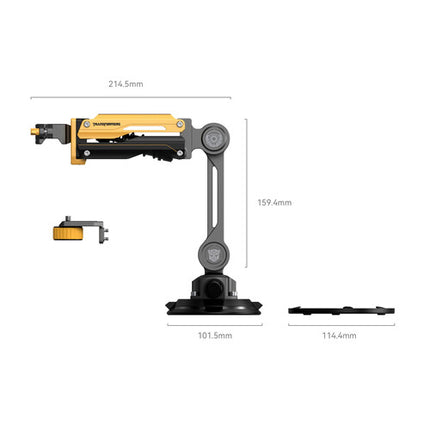 SmallRig Mini Shock Absorber Arm Accesorio 1.3 lb Amortiguación Hidráulica