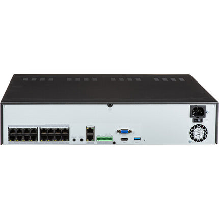 Hanwha Vision XRN-1620SB1 NVR 16 canales 32MP 16 puertos PoE sin HDD