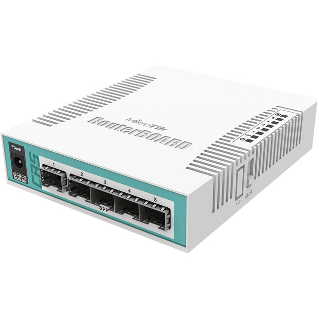 MikroTik CRS106-1C-5S Switch de Red Gestionado 6 Puertos Gigabit SFP 400 MHz CPU 128MB RAM