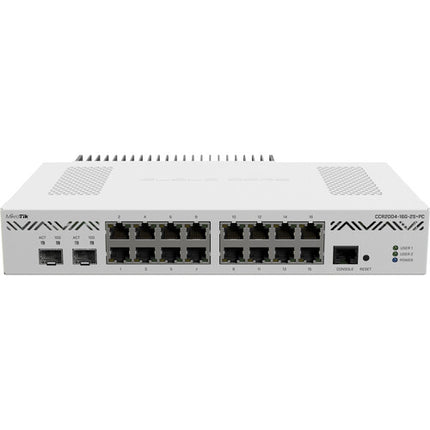 MikroTik CCR2004-16G-2S+PC Router gestionado con 16 puertos Gigabit y 2 puertos 10G SFP+