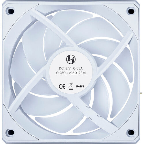 Lian Li UNI FAN CL Wireless Blanco Ventilador RGB 2150 rpm con Controlador Inalámbrico