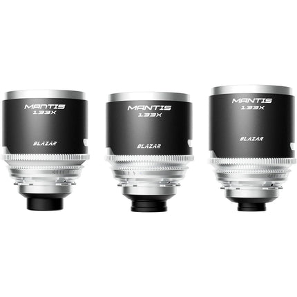 BLAZAR LENS MANTIS Set de 3 Lentes Anamórficos 35 50 100mm Sony E