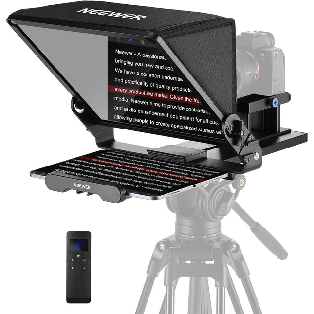 Neewer X14 III Teleprompter de Aluminio 14" HD Beamsplitter 9.8' Alcance de Lectura