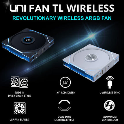Lian Li Ventilador para Caja 140mm PWM 1800 RPM RGB Blanco