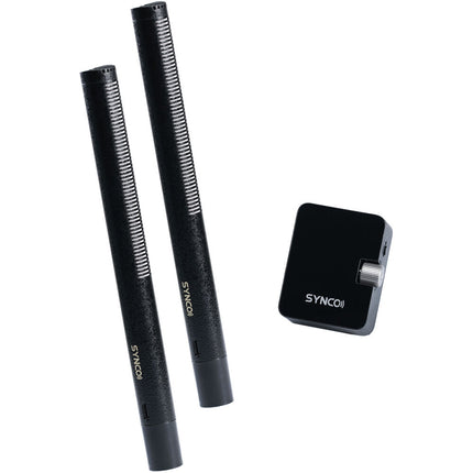 Synco D2 Sistema Micrófono Shotgun Inalámbrico Estéreo 656' Alcance 11h Batería