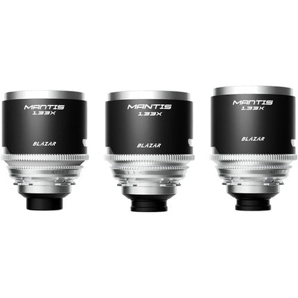 BLAZAR LENS MANTIS Kit de lentes anamórficas 25 50 75mm T2.0 T2.4 Funda incluida