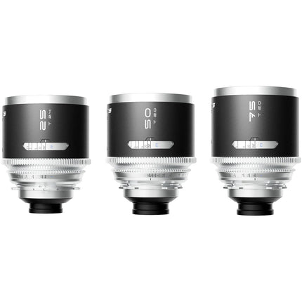 BLAZAR LENS MANTIS Kit de lentes anamórficas 25 50 75mm T2.0 T2.4 Funda incluida