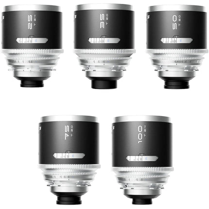 BLAZAR LENS MANTIS Set de 5 Lentes Anamórficos Sony E 25-100mm T2.0-2.4 Funda Rigida