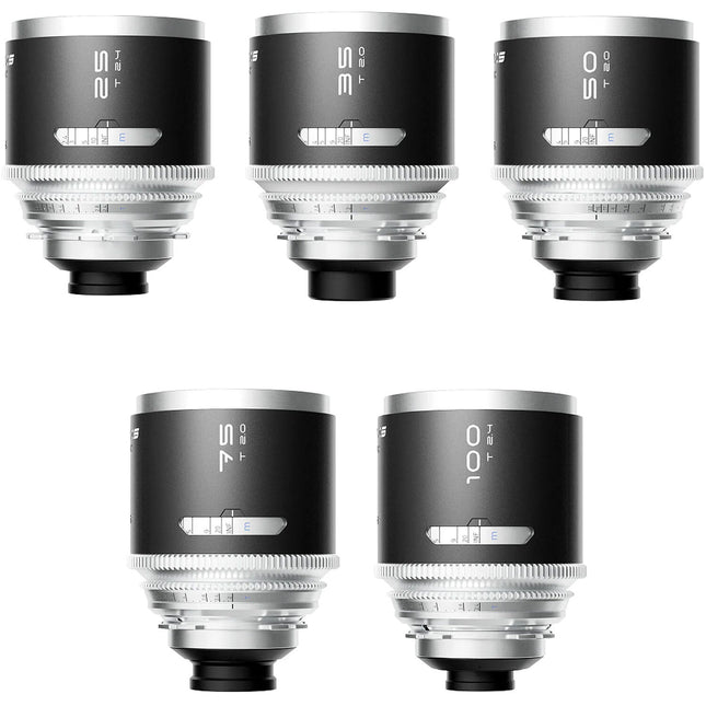 BLAZAR LENS MANTIS Set de 5 lentes anamórficos 25-100mm T2.0-2.4 Estuche rigido