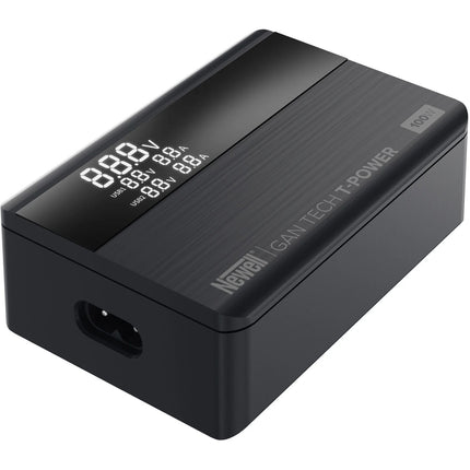 Newell GaN Tech T-power Cargador 100W 2x USB-C 2x USB-A LCD