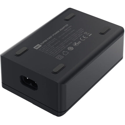 Newell GaN Tech T-power Cargador 100W 2x USB-C 2x USB-A LCD