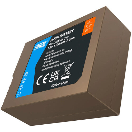 Newell DMW-BLC12 Batería para Cámara 1100mAh USB-C con LED