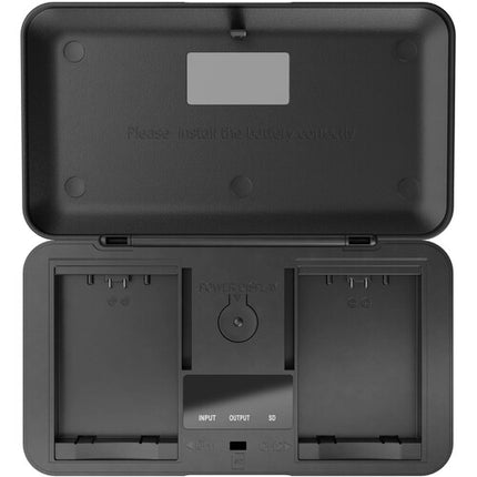 Newell Cargador Doble Canal con Lector SD para Baterías FUJIFILM NP-W126 con Pantalla LCD y Puerto USB-C
