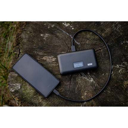 Newell Cargador Doble Canal con Lector SD para Baterías FUJIFILM NP-W126 con Pantalla LCD y Puerto USB-C