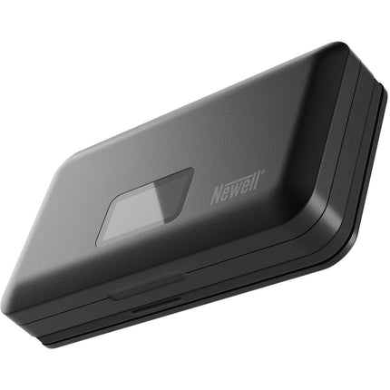 Newell Cargador Doble Canal con Lector SD para Baterías FUJIFILM NP-W126 con Pantalla LCD y Puerto USB-C