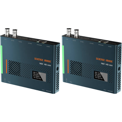 SCIENCE IMAGE NDI Mini HD Codificador Decodificador 3G-SDI HDMI 2160p30 OLED 2-Pack